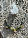 Green Tourmaline Charm Necklace