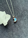 Crescent Moonstone Necklace