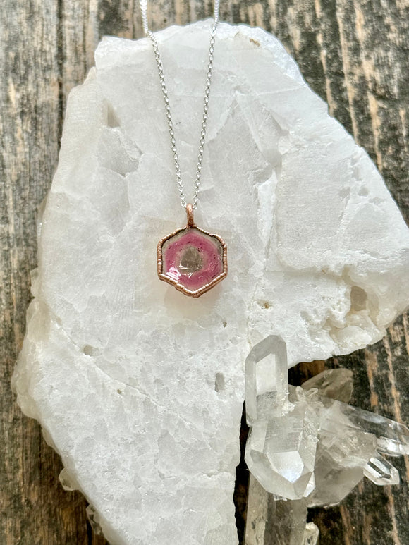 Bi-Color Tourmaline Necklace