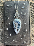 Dendritic Opal & Herkimer Diamond Necklace