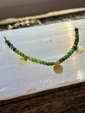 Green Tourmaline Charm Necklace