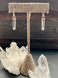 Raw Quartz Crystal Earrings