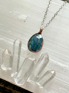Teal Kyanite Necklace