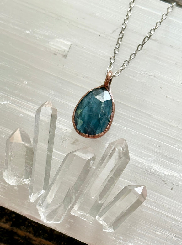 Teal Kyanite Necklace