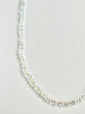 Quartz & Rainbow Silk Necklace
