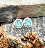 Aqua Kyanite studs