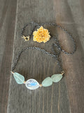 Aquamarine & Moonstone Necklace