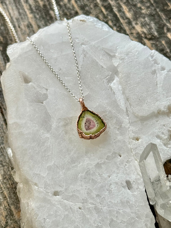 Watermelon Tourmaline Necklace