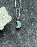 Crescent Moonstone Necklace