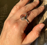 Mexican Fire Opal Ring | Size 7 3/4