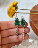 Malachite & Cedar Earrings