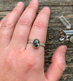 Rose Cut Herkimer Diamond Ring | Size 8 1/2